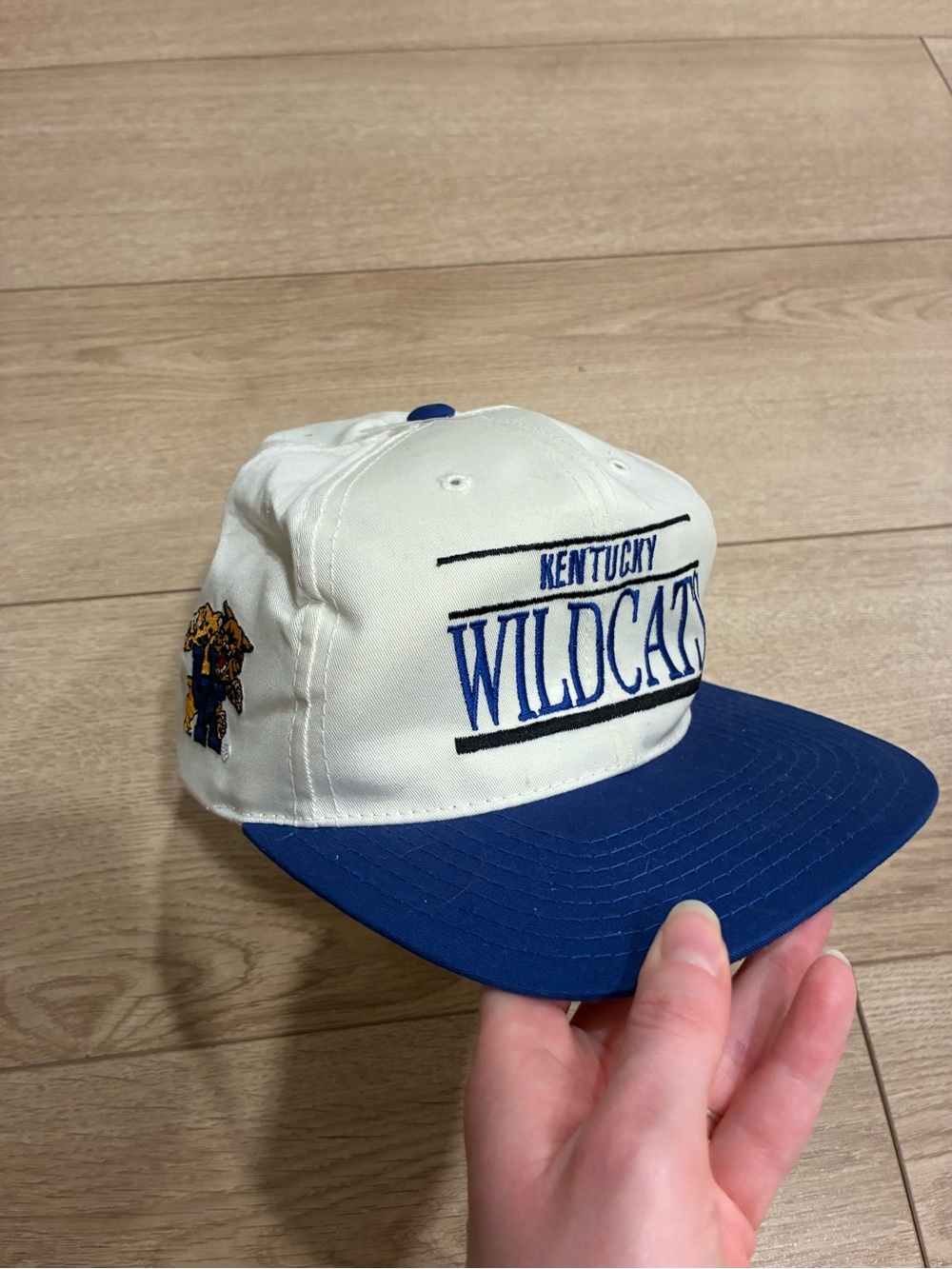 NEW AnnCo Vintage Kentucky Wildcats SnapBack Two Tone Baseball Cap *READ